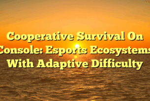 Cooperative Survival On Console: Esports Ecosystems With Adaptive Difficulty