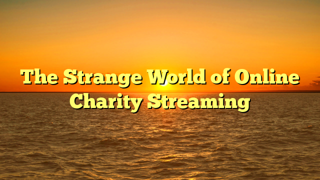 The Strange World of Online Charity Streaming